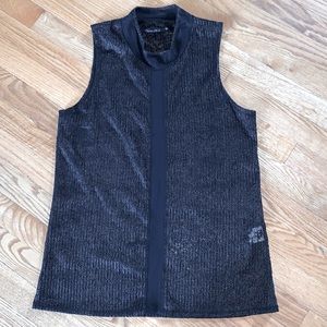 Unique Mock Neck Sleeveless Top